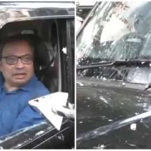Eggs, bricks hurled at Kunal Ghosh’s car ahead of Mamata’s Bengal rally