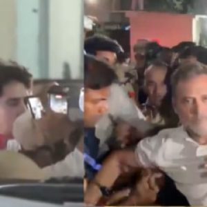 INDIA bloc protest: Rahul Gandhi, Priyanka Gandhi detained after hours-long demonstration at Akashvani Bhawan