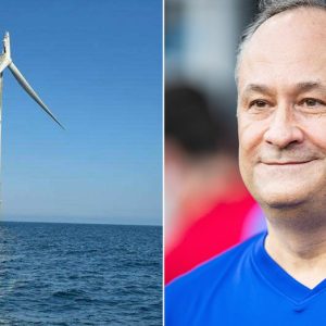 Emhoff hobnobs on Nantucket while fishermen reel from wind turbine ‘disaster’