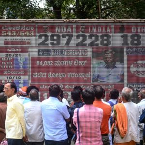 India shares plunge on concerns of a narrower win for India’s Modi