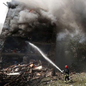 As Ukraine’s largest children’s hospital is hit, anger towards Russia rages