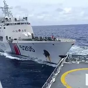 Philippine Coast Guard ship in standoff with China returns to port
