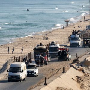 ‘We are on the streets’: Palestinians flee Israel’s assault on Gaza City
