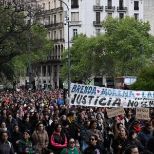 Thousands protest livestreamed murder of 2 women, young girl in Argentina
