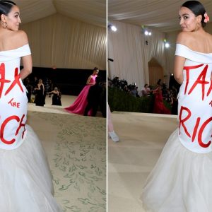 AOC broke house rules to attend ritzy Met Gala in ‘tax the rich’ dress, ordered to pay up