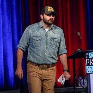 Georgia Republican convicted in Jan. 6 riot walks out of House primary debate against ex-Trump admin official