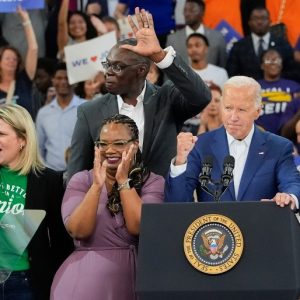 ‘I’m not going anywhere,’ Biden tells Michigan voters amid Gaza protests