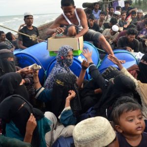 Rohingya refugees’ boat runs aground in Indonesia’s Aceh province