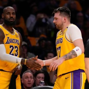 Luka Doncic makes LA Lakers debut with win against Utah Jazz