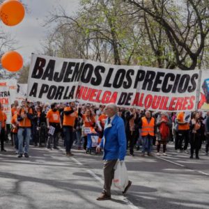 Demonstrators rally across Spain to protest against housing crisis