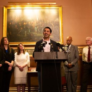 Student protester Mohsen Mahdawi unveils legal defence fund for immigrants