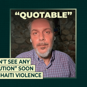 “Don’t see any solution” soon for Haiti violence