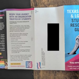 False pamphlets causing backlash and confusion, Texas transgender rights group says