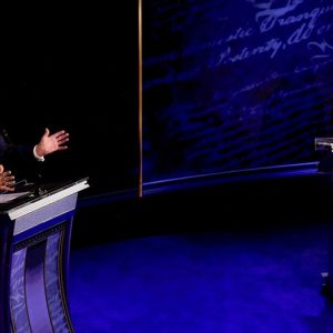 Same poll taken one month apart shows which presidential candidate has momentum in key states