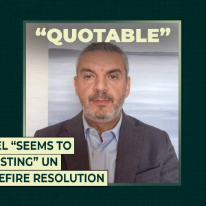 Israel “seems to be testing” UN ceasefire resolution