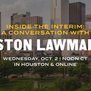 Watch an Oct. 2 conversation with Houston lawmakers