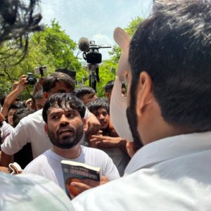 ‘I’m a cockroach’: Gen Z protest movement lands in Indian capital