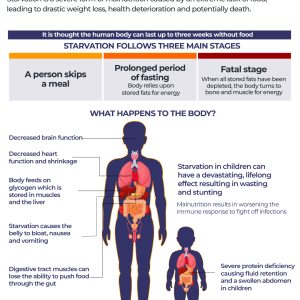 Hunger strike for 70 days: How the body breaks down without food