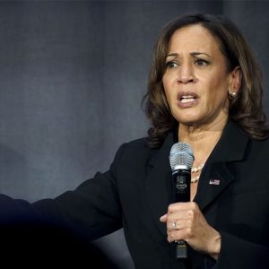Kamala Harris comes knives out against Trump in first speech since leaving office: ‘Absolute chaos’