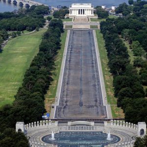 Trump says White House searching for ‘vandal proof’ material after alleged Reflecting Pool attack