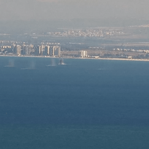 Hezbollah rockets land in sea near Israeli city