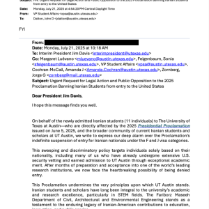 US college declines to oppose Trump travel ban after Iranian students’ plea