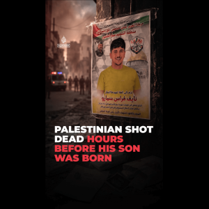 The Palestinian shot dead hours before his son was born