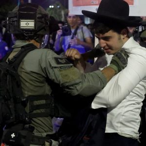 Ultra-Orthodox Jews clash with Israeli police over military conscription