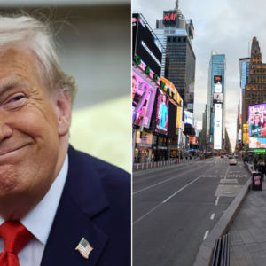Times Square billboard pops up rallying around ‘historic’ Trump accomplishment during first 100 days