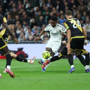 Mbappe’s late penalty gives edgy Real Madrid 2-1 win over Rayo Vallecano