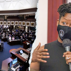 WATCH: Chaos erupts as Florida Dem in pink jumpsuit grabs bullhorn mid-vote: ‘It’s illegal!’