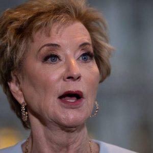 Trump education sec drops in on House Dems press conference with non-partisan message: ‘About the children’