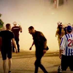 Dozens injured in Serbia as clashes erupt at antigovernment protests