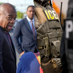 Who is the Democratic gubernatorial candidate arrested for trespassing at an ICE detention center?
