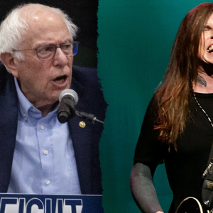 Social media explodes at Sanders for hosting trans musician who sang ‘pure evil’ song at anti-Trump rally