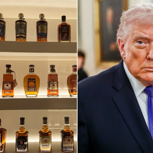 US whiskey exports to Canada collapse nearly 70% after Trump tariff fight