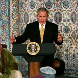 Bush revives ‘Islam is peace’ message with fresh focus on post-9/11 mosque visit