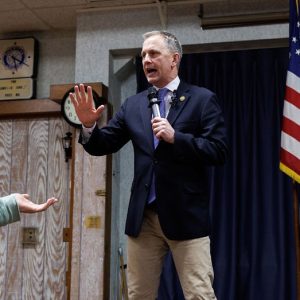‘Soulless piece of crap’: Angry protester jumps on stage during Dem rep’s town hall