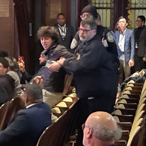 ‘Scream night’: Climate activists repeatedly disrupt DNC leadership meeting