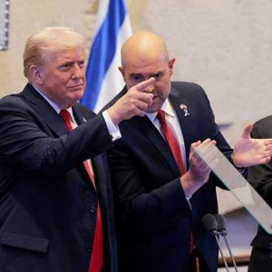 Trump heralds ‘golden age of the Middle East’ in address to Israeli Knesset hours after hostages come home