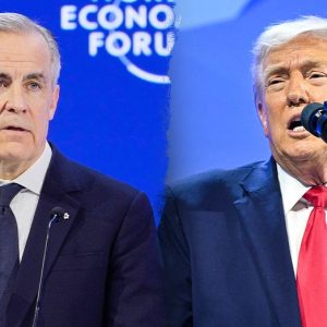 Trump challenges Carney at Davos, asserts Canada should be ‘grateful’ for Golden Dome missile defense