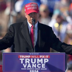 Trump campaign clarifies after candidate jokes about shooting ‘through the fake news’ in Pennsylvania
