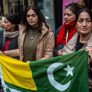 Who are the armed groups India accuses Pakistan of backing?