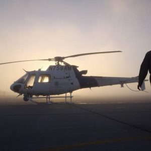 DHS helicopter patrolling border struck three times by laser from Mexico