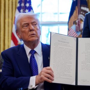 Trump undoes stack of ‘harmful’ Biden executive orders, shrinks multiple agencies