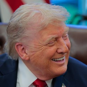 Trump notices ‘Let’s Go Brandon’ sticker during Oval Office meeting: ‘Who is that?’
