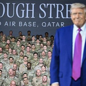 Trump highlights potential pay raise for troops, touts military reforms in Qatar speech