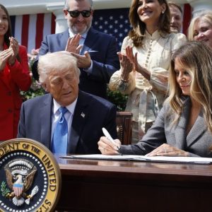Trump hails cooperative effort at anti-revenge porn bill signing: ‘Bipartisanship is still possible’