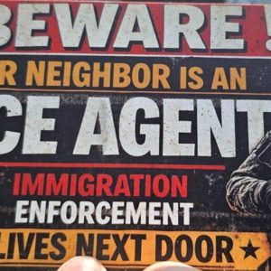 PHOTOS: Anti-ICE agitators dox agents by sending warning postcards to neighbors