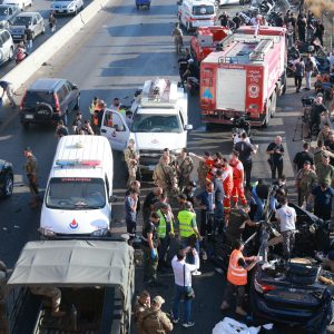 Israel attacks car near Beirut during rush hour